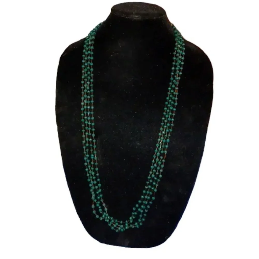 Handmade Long beaded necklace - Picture 2 of 5
